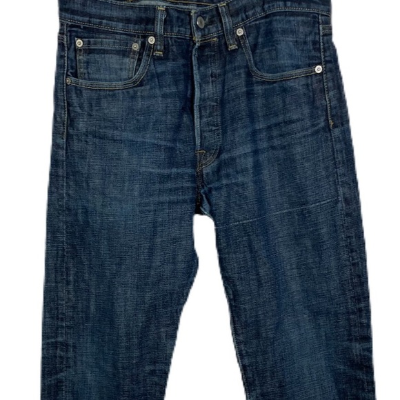 Levi’s 501 Jeans Buttonfly Dark Wash Mens Jeans - Picture 5 of 6